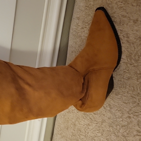 Jeffrey Campbell Soft Suede Boots Cognac Gorgeous New Size 6 ๐ฅ - Picture 2 of 6